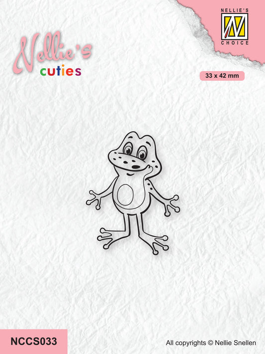 Nellie's Choice Clear Stamp Nellie's Cuties - Frog Series - Frog-3