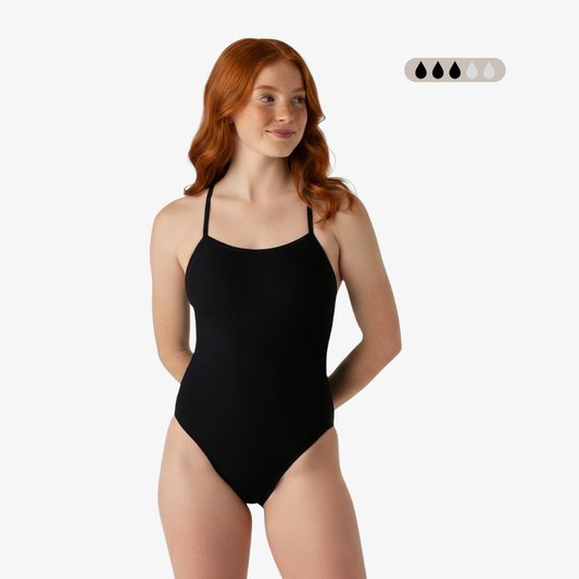SecureFlo Onyx X-Back Period Training Swimsuit by Norca