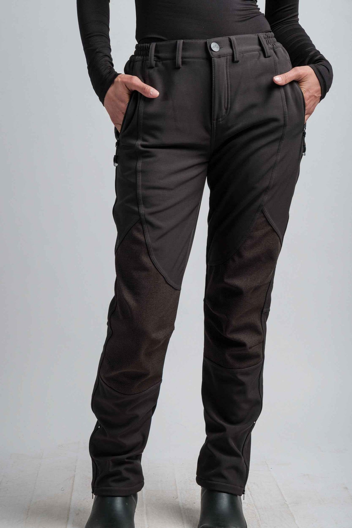 PRO Women's Gray High Waist V2 Adventure Water Resistant Pants