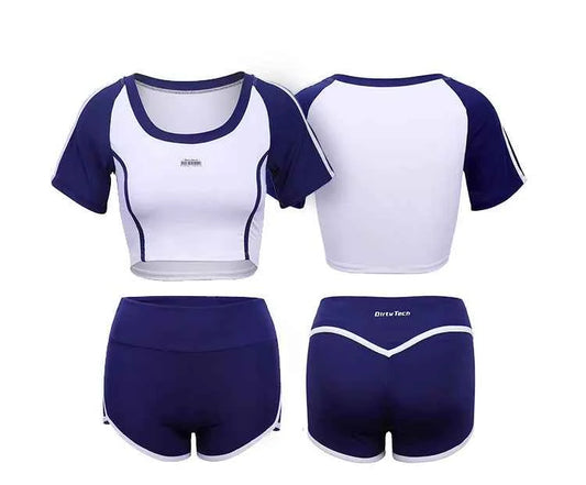 Anime Style 3-Piece Short Gymnastics Uniform Volleyball Sports Activewear
