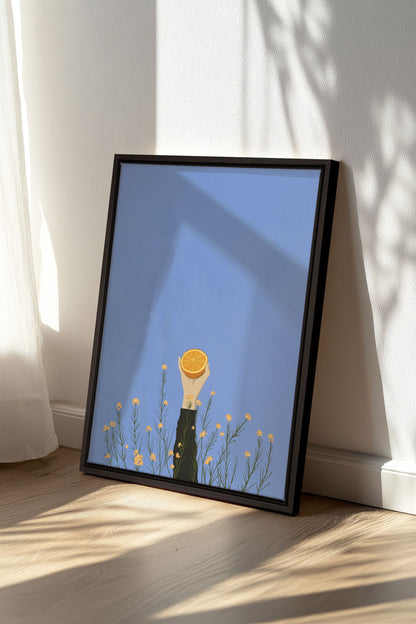 FLORAISON D'AGRUMES, Oeuvre sur toile étirée
