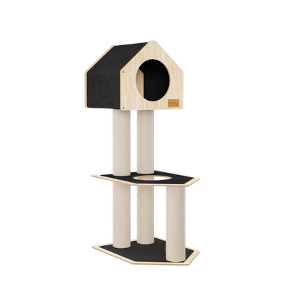 Condo Hideout - 2-Level Deluxe Cat Tree