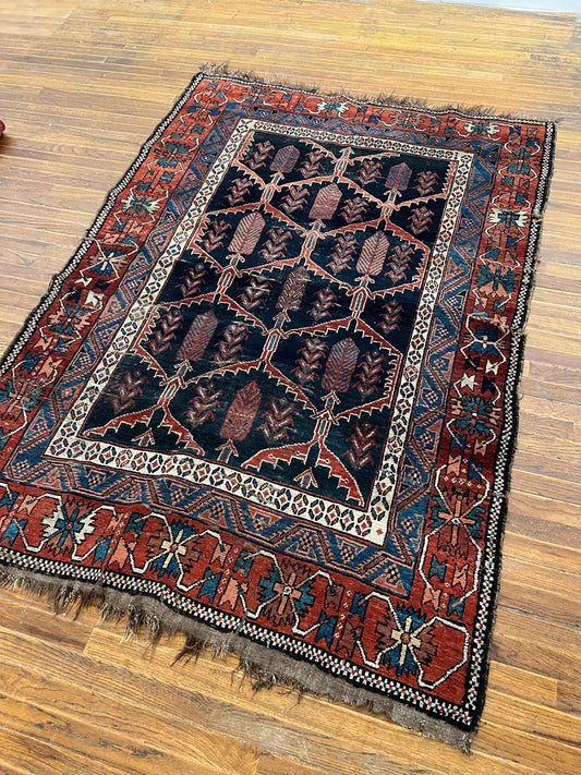 Antique Persian Afshar Rug | 7’ 4" x 5’