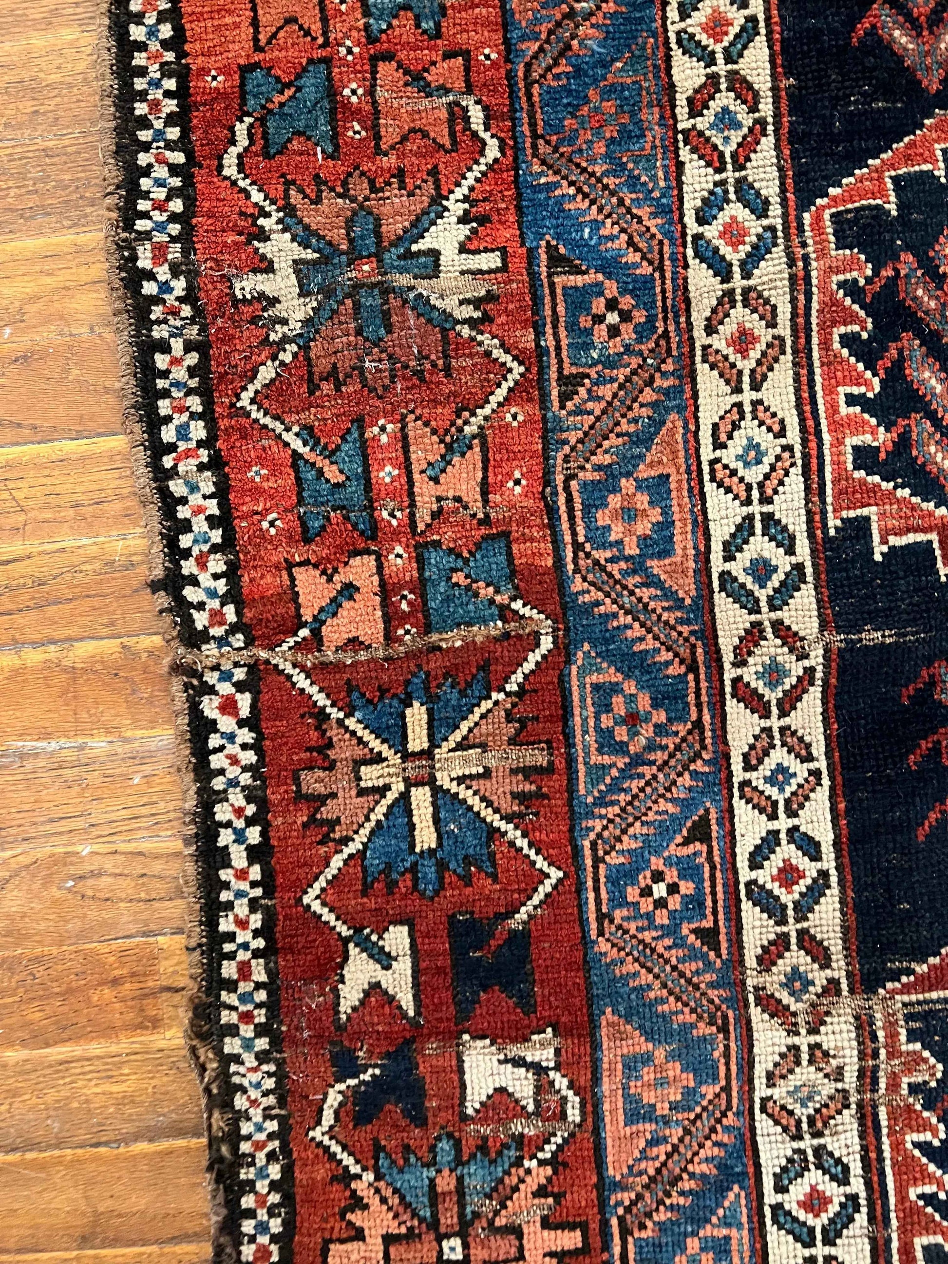 Antique Persian Afshar Rug | 7’ 4" x 5’