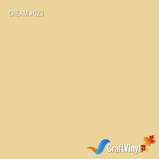 Oracal 651 Glossy Cream Vinyl  #023 sheets and rolls