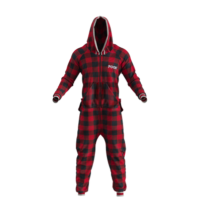 Pook Onesie - Red (Adult Unisex)