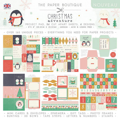The Paper Boutique Christmas Adventure 8x8 Project Pad