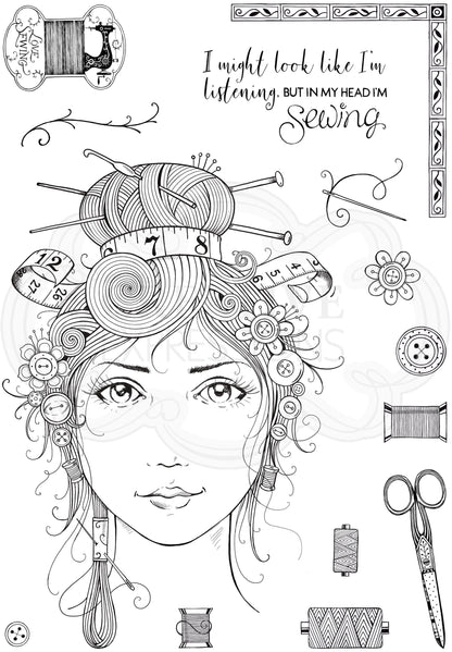 Sew Lovely A5 Clear Stamp