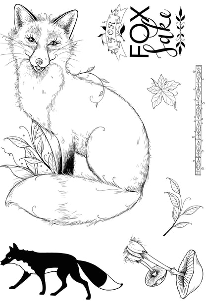 Pink Ink Designs Foxtastic A5 Clear Stamp