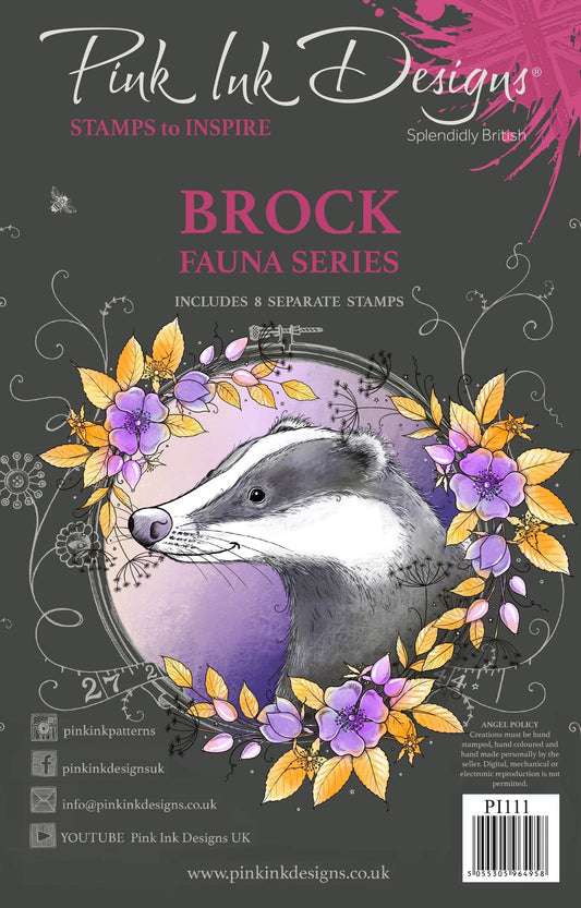 Pink Ink Designs Brock A5 Clear Stamp