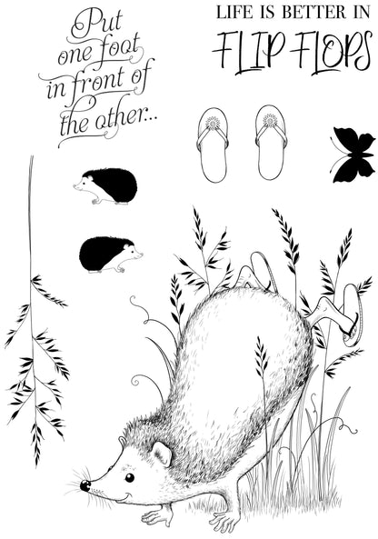 Pink Ink Designs Groundhog Day 6 in x 8 in Clear Stamp Set