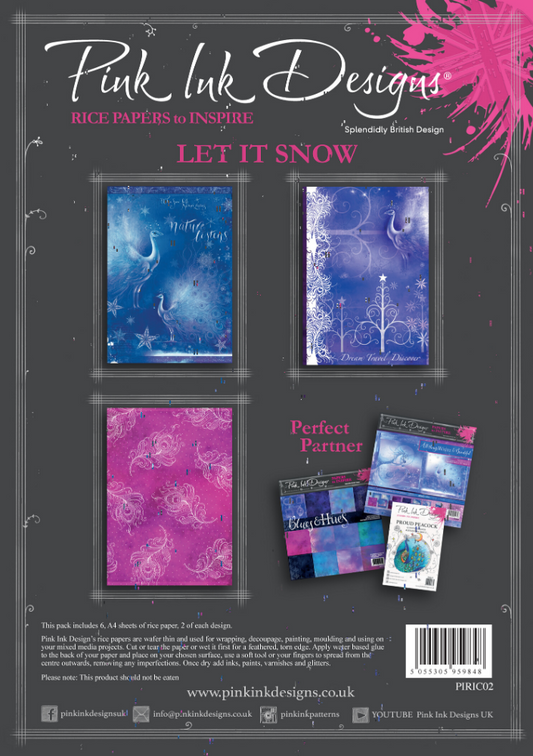 Let It Snow A4 Rice Paper