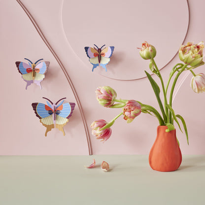 Plum Fringe Butterflies<br> Set of 3