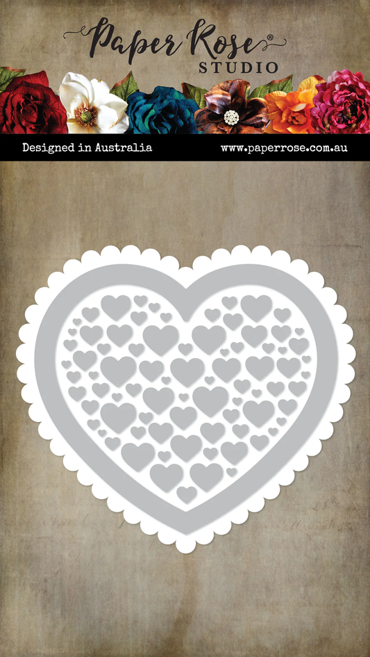 Juliet Scalloped Heart Frame Metal Cutting Die 31611