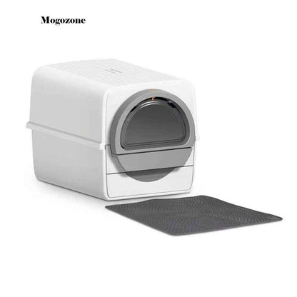Semi-automatic Cat Litter Box  Pull and Slide rake for Waste Cleaning best design
