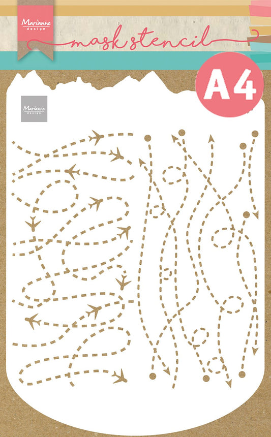 Marianne Design Mask Stencil - A4 - Slimline Travel