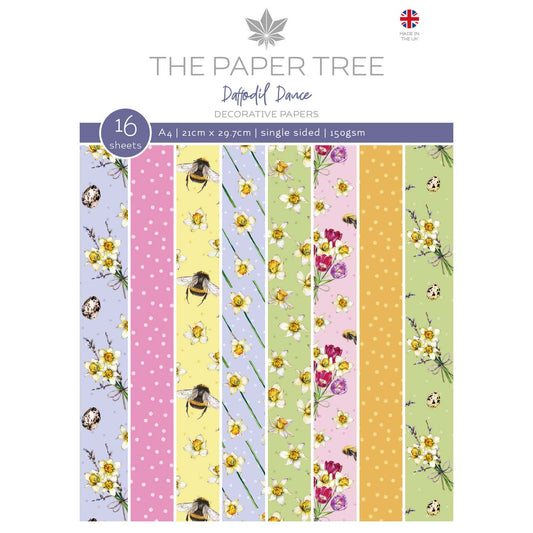 The Paper Tree Daffodil Dance A4 Backing Papers