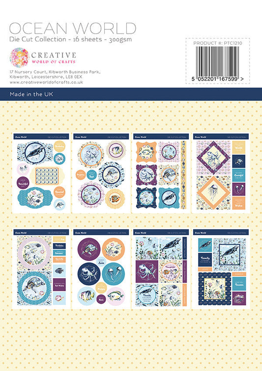 The Paper Tree Ocean World A4 Die Cut sheets
