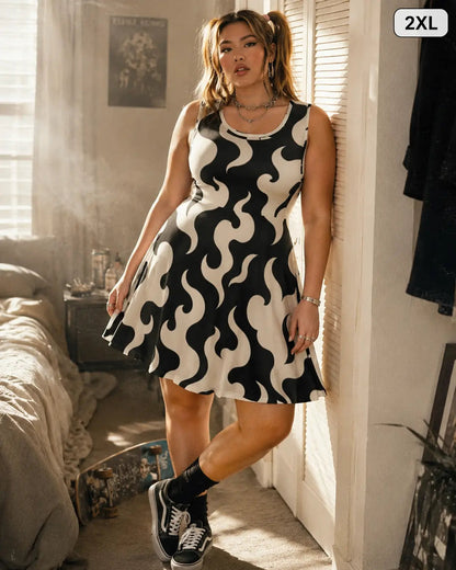Puff Skater Dress