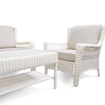 Park Meadows Wicker Loveseat Conversational Set - AURABAGS SHOP