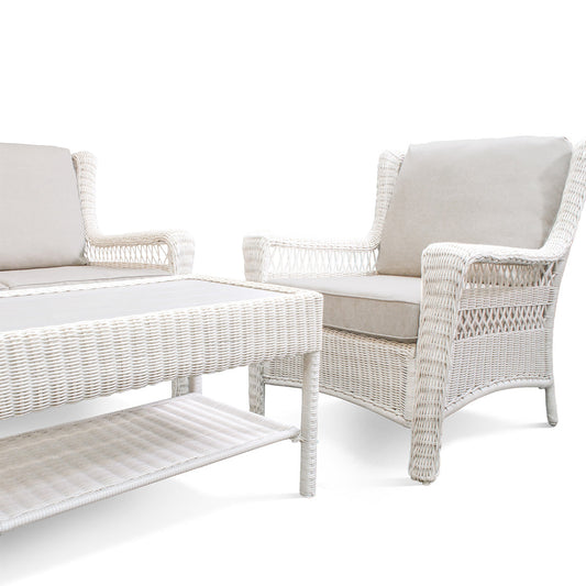 Park Meadows Wicker Loveseat Conversational Set - AURABAGS SHOP