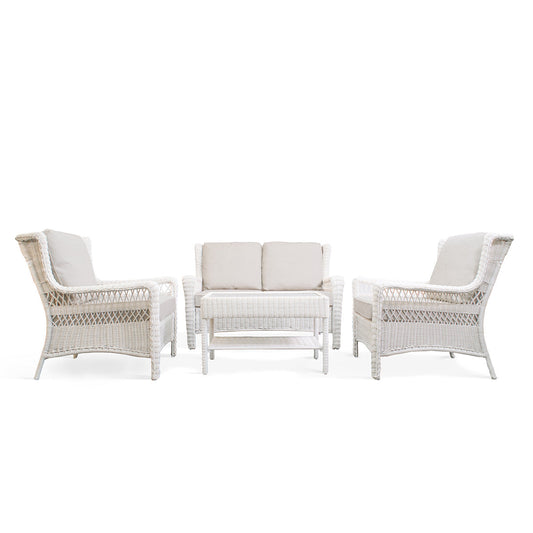 Park Meadows Wicker Loveseat Conversational Set - AURABAGS SHOP