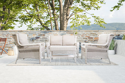 Park Meadows Wicker Loveseat Conversational Set - AURABAGS SHOP
