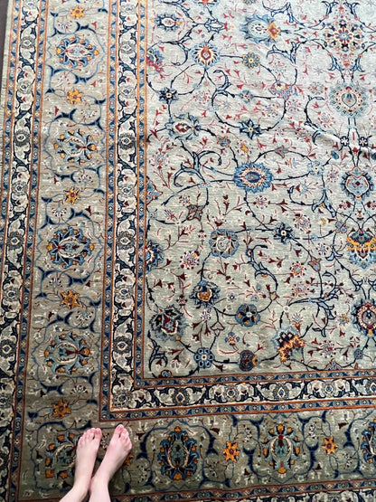 Persian Kashan Rug | 13’ 2” x 9’ 9”
