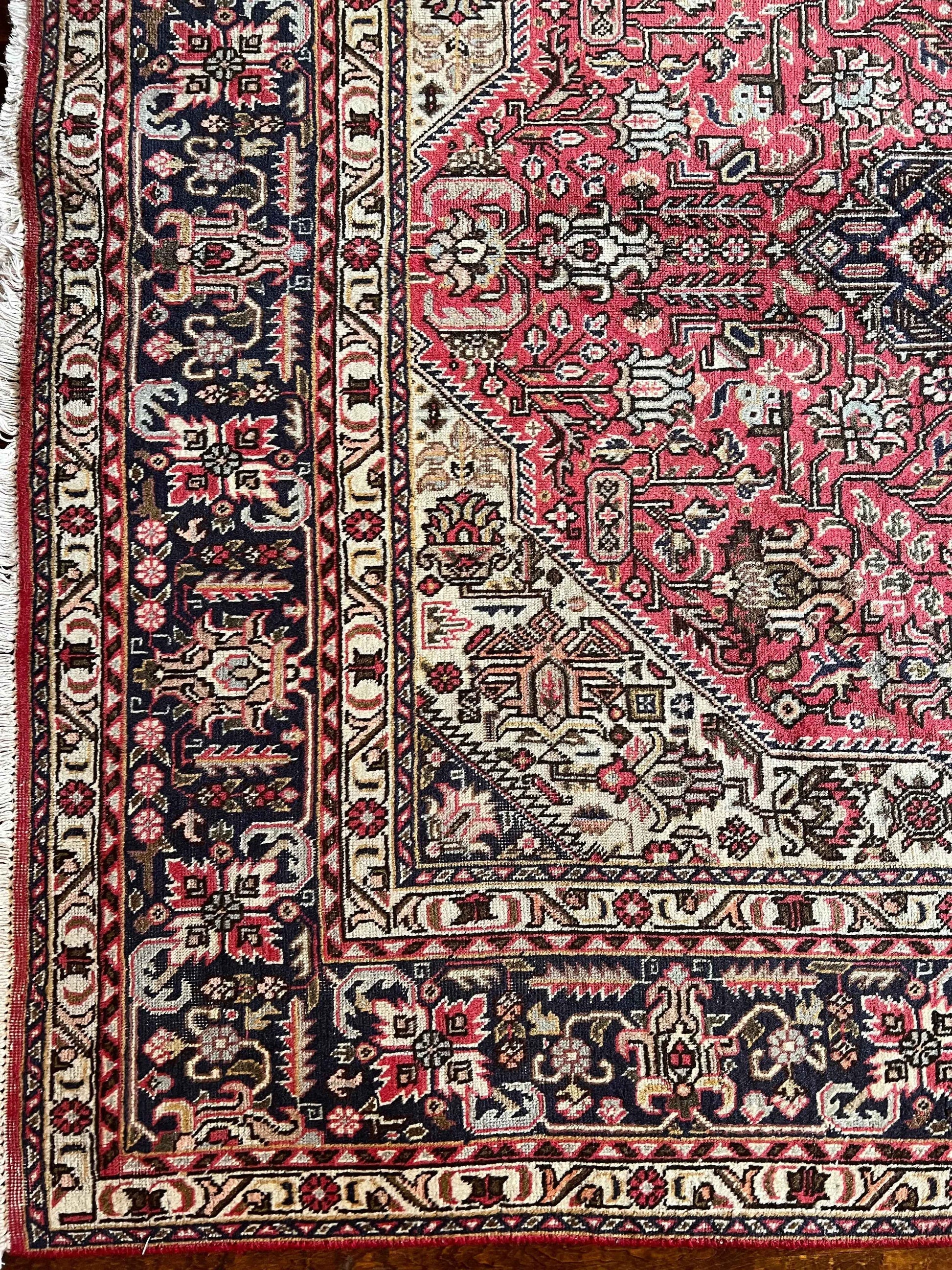 Persian Tabriz Azarshahr Rug | 9’ 8” x 6’ 4”