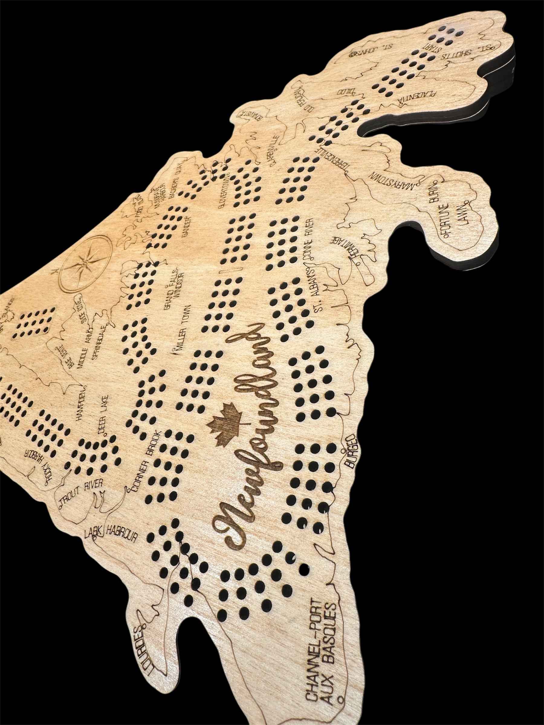 Newfoundland Cribbage Board