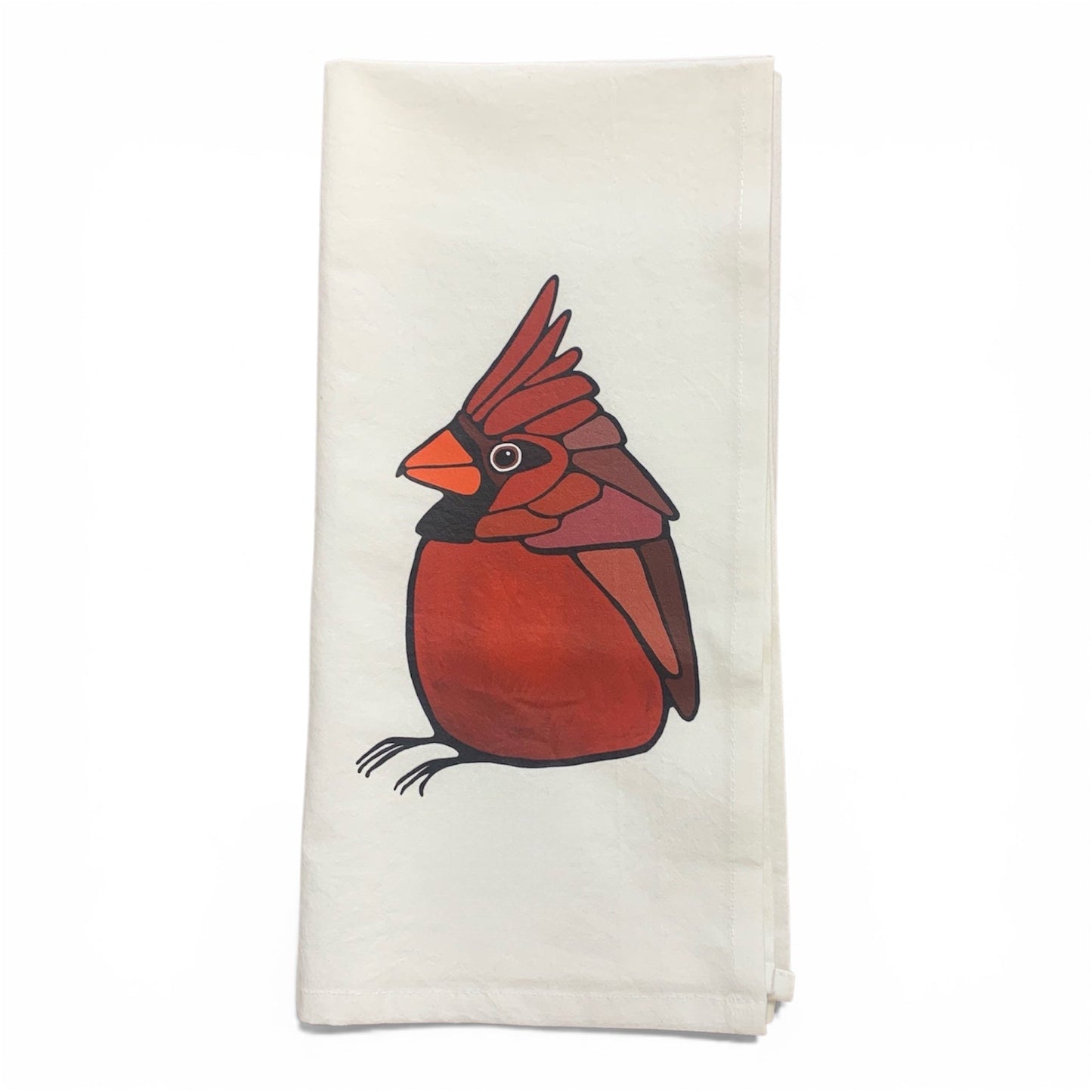 Flour Sack Tea Towel - 100% Organic Cotton - Cardinal