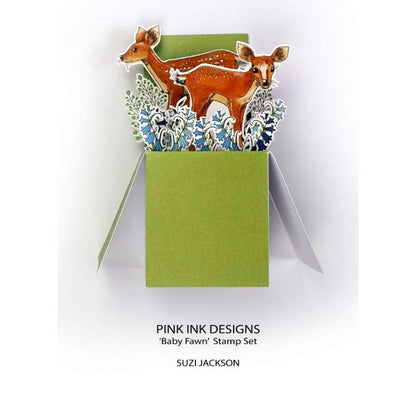 Pink Ink Designs Fawn 6 in x 8 in Clear Stamp Set