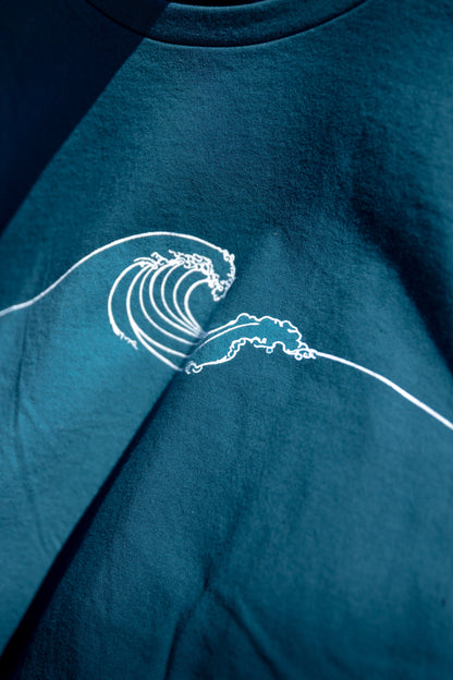 NEW WAVE - Unisex 100% Organic Cotton Tee - Ocean Blue