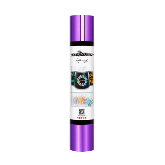 TeckWrap Bubble Free Mirror Chrome Adhesive Vinyl - Purple Magic | Lustrous & Bubble-Free