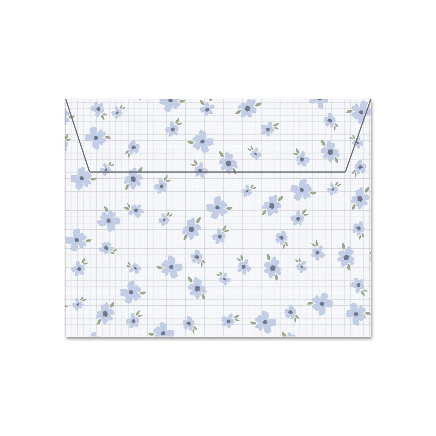 Purple Grid Pattern Envelope - 5 Pack