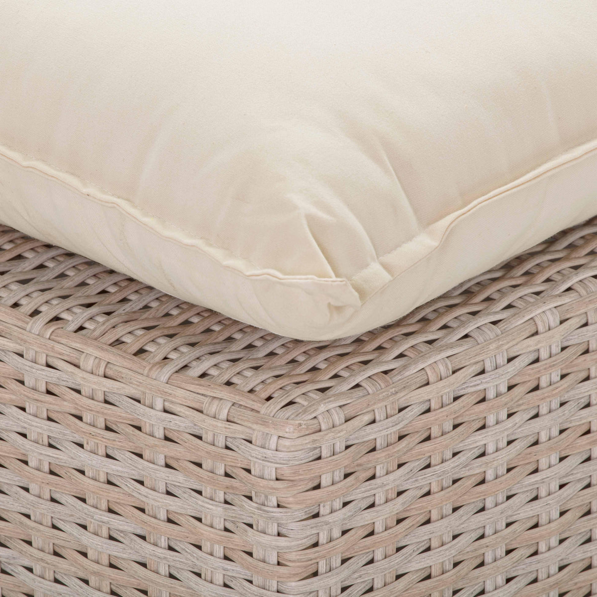 Sunbay Outdoor Natural Wicker Armless & Corner Chairs - Beige