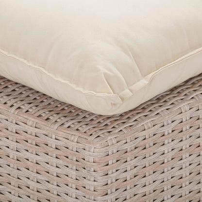 Sunbay Outdoor Natural Wicker Armless & Corner Chairs - Beige