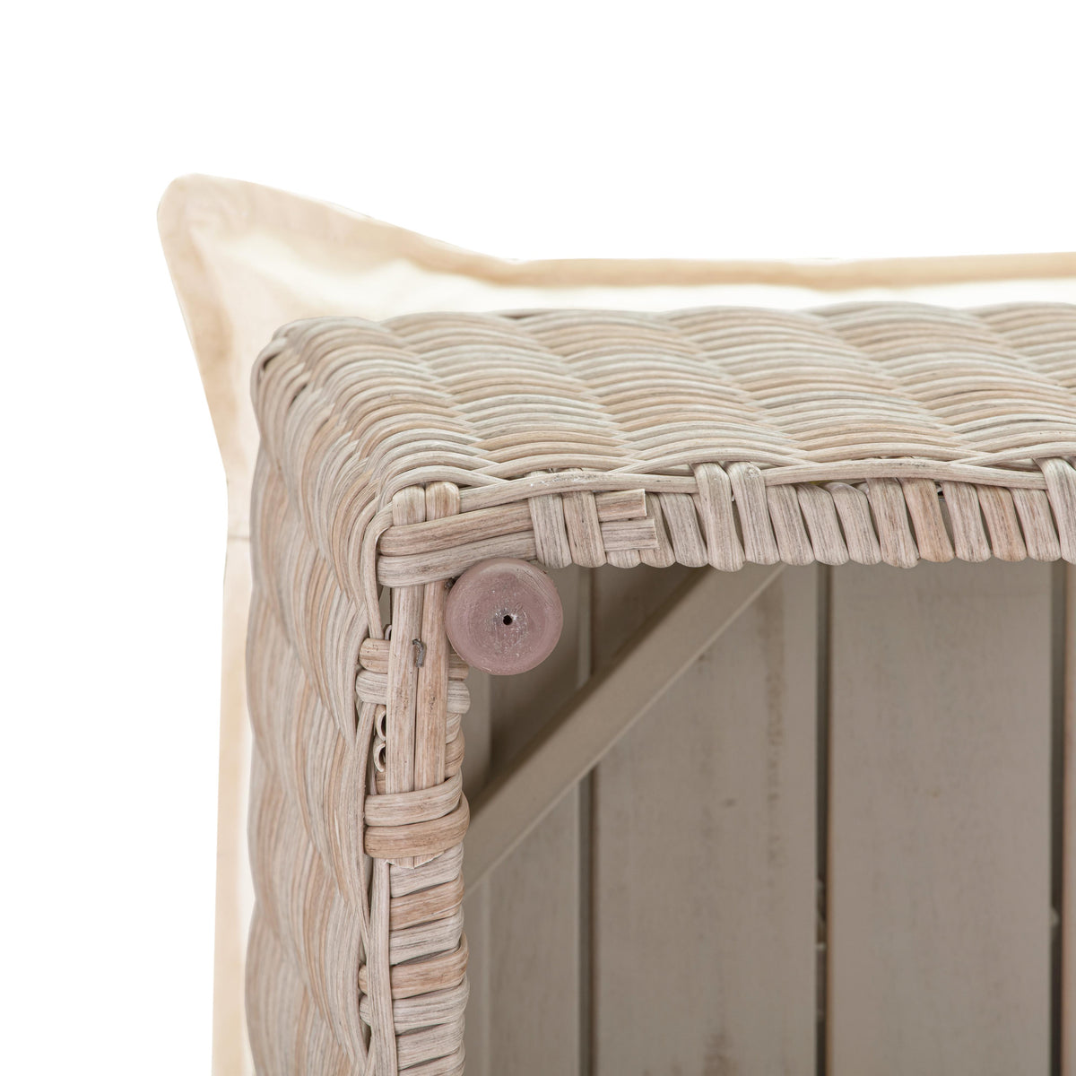 Sunbay Outdoor Natural Wicker Ottoman - Beige