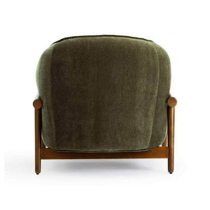 Brian Upcycled Chenille Luxury Accent Chair - Multiple Color Options