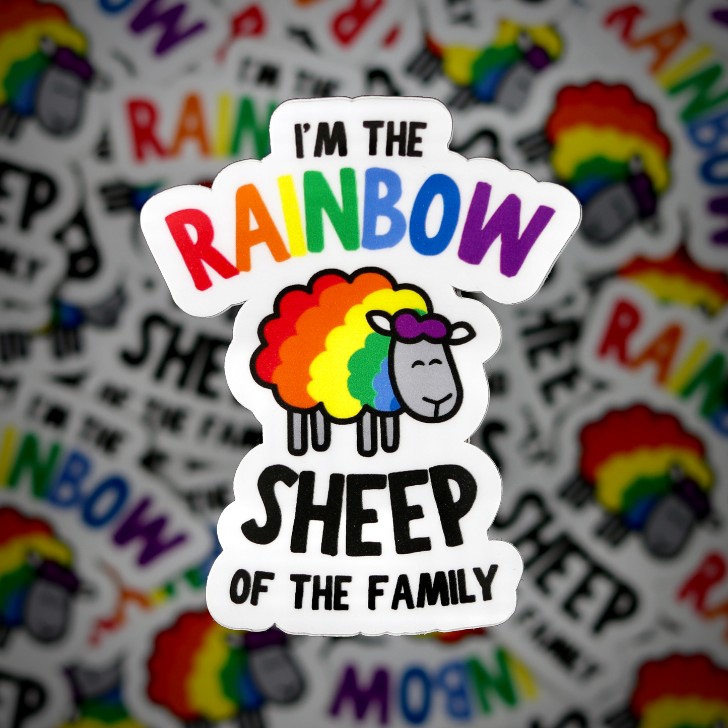 Rainbow Sheep Sticker