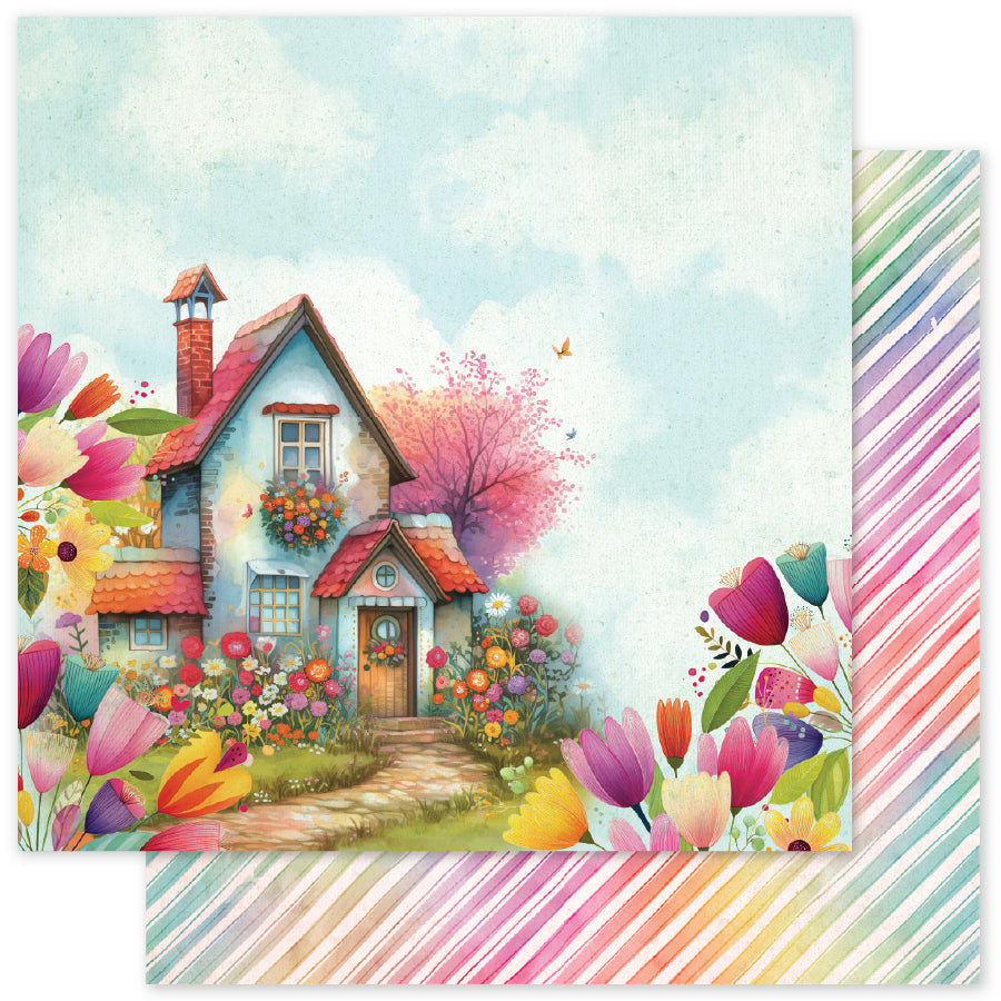 Rainbow Village Basics C 12x12 Paper (12 pc Bulk Pack) 35331