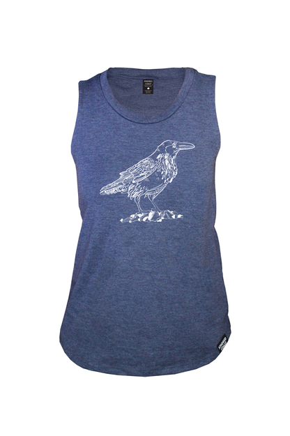 RAVEN - Women's Relaxed Tank - Heather Navy