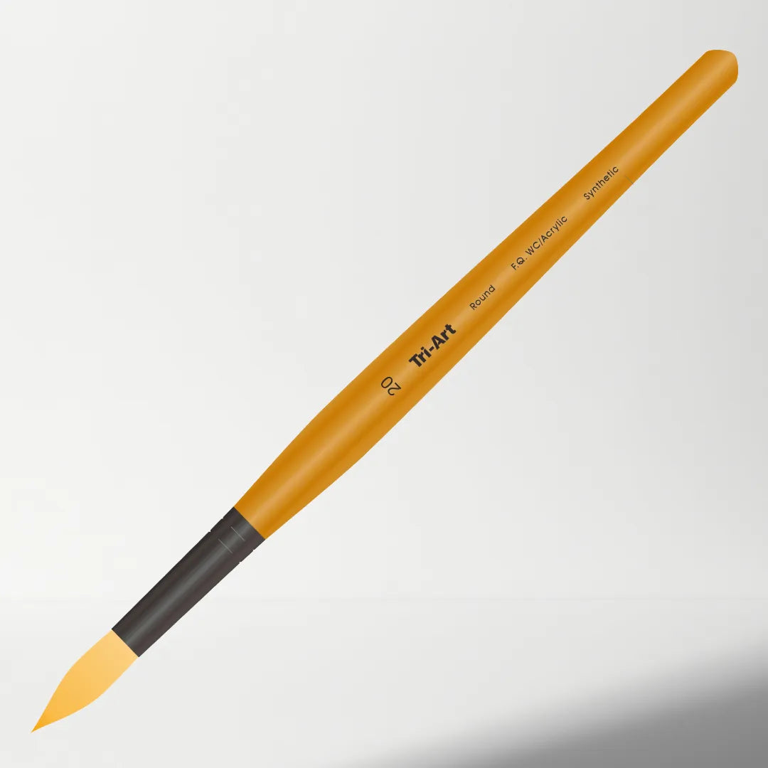 Tri-Art Artist Brushes - Short Synthetic - WC/Acryl - Round - 20