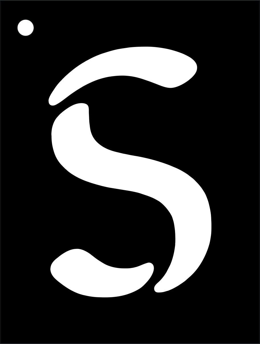 Mini Stencil Upper Case Letter