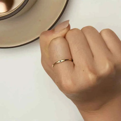 925 Sterling Silver Heart Wedding Band - Symbol Of Love, Stackable Promise Ring In 2 Colors (Size 5-10)