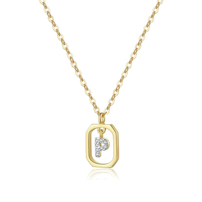 Personalized Initial Necklace in 925 Sterling Silver