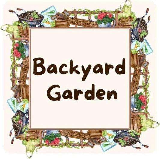 "Backyard Garden," Hay Topper