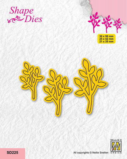 Nellie's Choice Shape Die - Set Of 3 Branches-4
