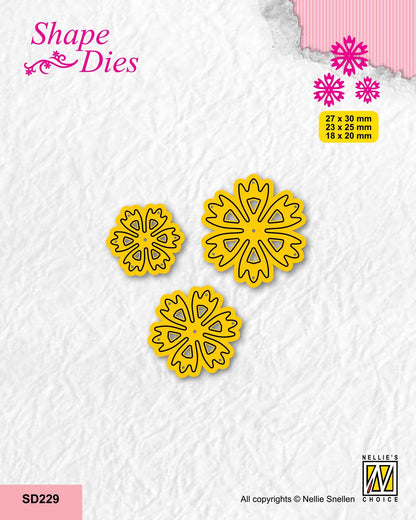 Nellie's Choice Shape Die - Set Of 3 Flowers-8