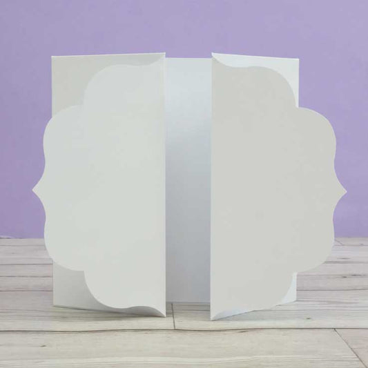 Luxury Shaped Card Blanks & Envelopes - Label Gatefold